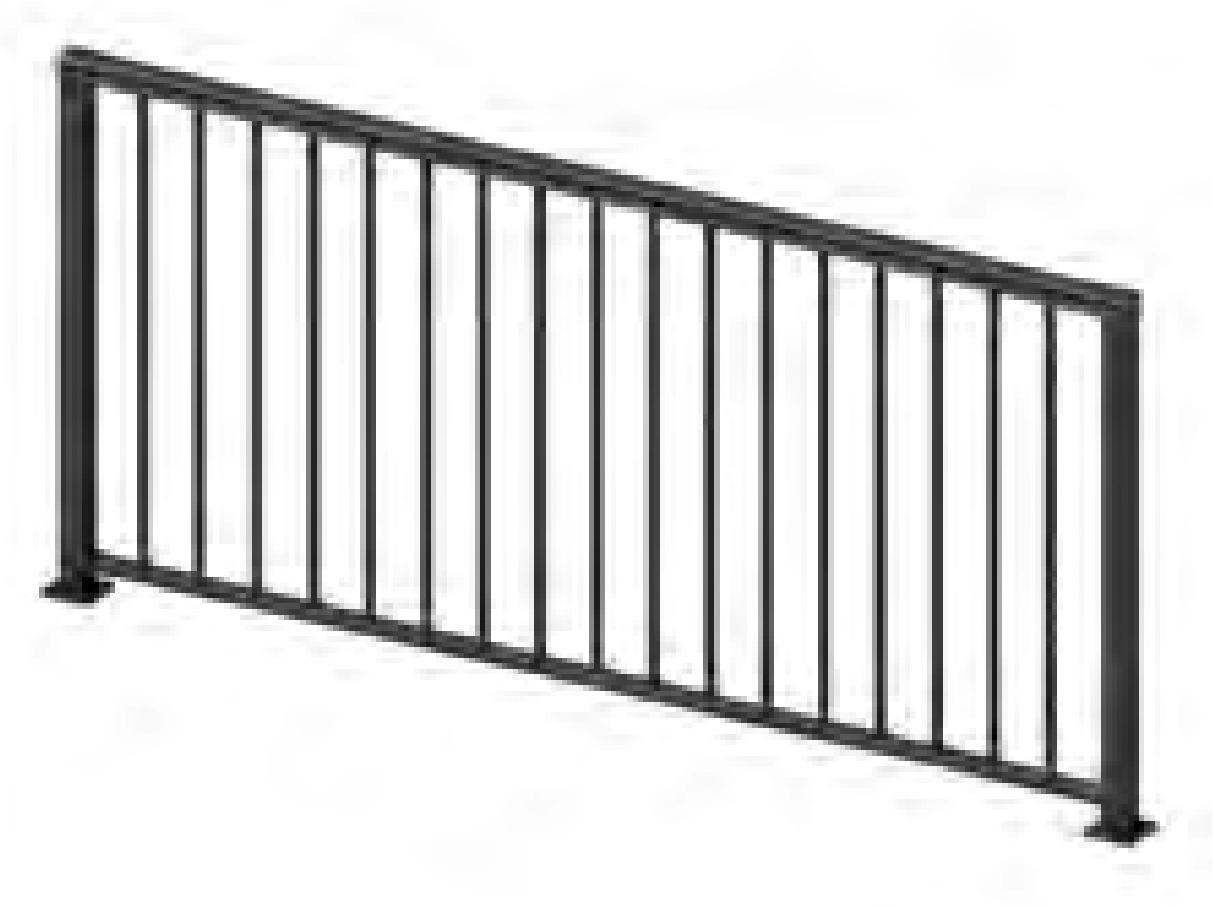 Welded Aluminium Railing from the original product reference